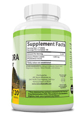 NaturalisimoLife Chanca Piedra bottle displayed on a shelf with label visible.