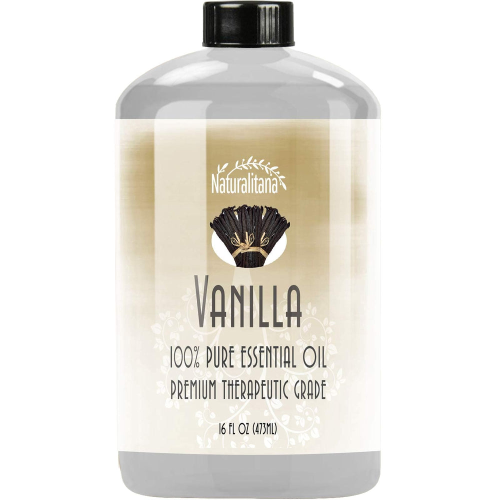 Naturalitana Vanilla Essential Oil 16oz bottle for diffusers and DIY projects