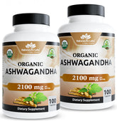 NaturaLife Labs Ashwagandha bottle front shows full-spectrum root blend for daily balance.