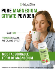 NaturalSlim MagicMag prepared drink in a glass ready to sip before bed.