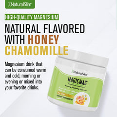 NaturalSlim MagicMag being stirred into a warm beverage for a calm routine