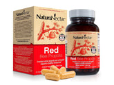 NaturaNectar Red Bee Propolis capsules bottle highlights premium daily wellness.