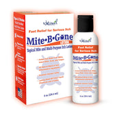 Naturasil Mite-B-Gone bottle front for itch relief and skin comfort