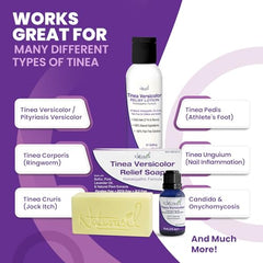 Naturasil Tinea Versicolor lotion 4oz bottle ready for soothing skin and spot care