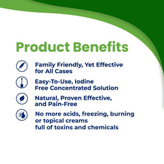 Dropper applying Naturasil Wart Remover to affected area for precise use