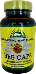 Nature Cure Bee Caps bottle-front view highlighting newly reformulated tablets for daily wellness.