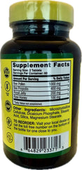 Nature Cure Bee Caps tablet close-up showing new size and color for easy daily dosing.
