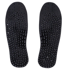 Nature In Hand charcoal anti-odor acupuncture insole closeup showing odor-control fibers.