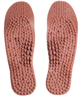 Nature In Hand red clay loess insoles close-up shows earthy texture for comfort.