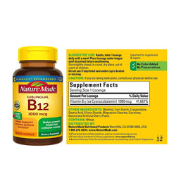 Nature Made B-12 pack of 2 retail packaging, two months of supply