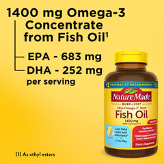 Lemon scent reduces fishy aftertaste in Nature Made Burp Less Omega-3