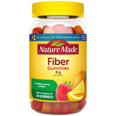 Nature Made Fiber 6 g Gummies strawberry flavor for daily digestive support