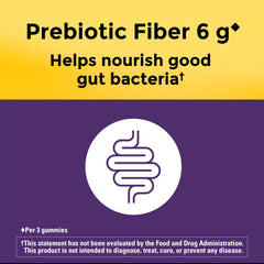 Nature Made Fiber Gummies kids-dosage showing start with one gummy.