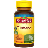 Nature Made High Absorption Turmeric Capsules bottle cap close-up for daily joint support