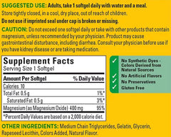 Nature Made High Potency Magnesium 400 mg pack two display highlights convenience.