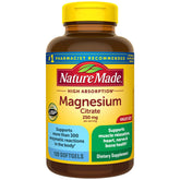 Nature Made Magnesium Citrate softgels bottle for daily muscle and nerve support.