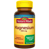 Nature Made Magnesium Oxide 250 mg bottle for daily muscle and nerve support.
