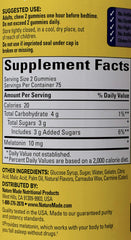 Closeup of Nature Made Melatonin Dreamy Strawberry gummies highlighting berry flavor.