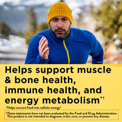 Nature Made Multivitamin for Him tablets close-up highlighting nutrients