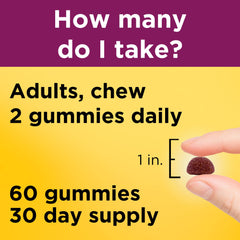 Nature Made Prenatal Gummies close-up of gummies for easy chewing.