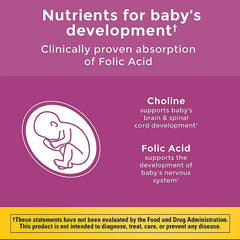 Nature Made Prenatal Gummies folic acid ingredient close-up for essential prenatal nutrients.