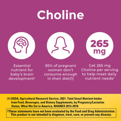 Nature Made nutrition label overview with included nutrients.