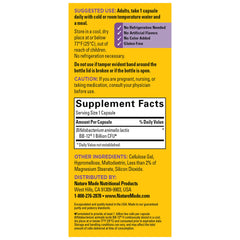 Nature Made Probiotic Capsules daily-use image suggests simple routine