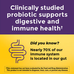 Nature Made Probiotic Capsules label detail with BB-12 and gluten-free claims