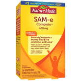 Nature Made SAM-e Complete 400 mg bottle front, mood support.