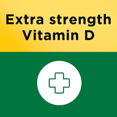 Nature Made Vitamin D3 5000 IU softgels bottle open; ready to take with meals.