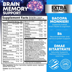 Nature's Nutrition Brain Memory capsules close-up for easy daily cognitive support