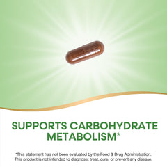 Gluten-free cinnamon supplement bottle from Nature's Way on a white background