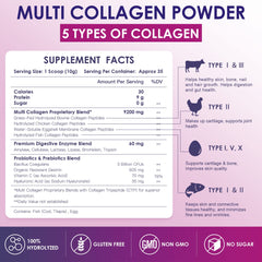 Nature Target collagen peptides scoop with a 10 g serving for easy smoothie boosts.
