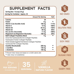 Nature Target collagen types I-V-X with container emphasizes joint mobility.