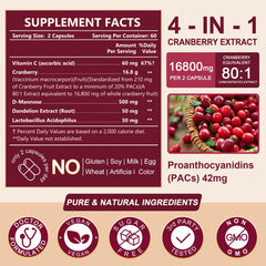 Nature Target extracto cranberry 80-1 concentración para mayor defensa diaria