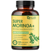 Nature Target Moringa capsules bottle front for daily wellness and convenience.