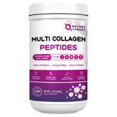 Nature Target Multi Collagen bottle label shows types I–X for skin and joints