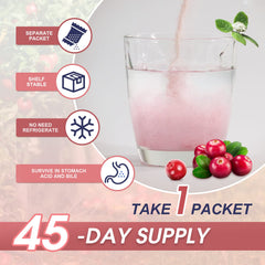 Nature Target Probiotics D-Mannose Cranberry ingredients label for urinary tract support.