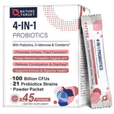 Nature Target Probiotics Women bottle front showing 100B CFUs and 45-day supply.