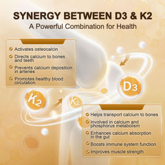 Nature Target Vitamin D3 K2 bottle pour for daily calcium support
