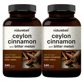 NatureBell 2Pack Cinnamon-Bitter Melon bottle for daily wellness