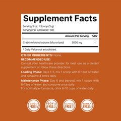 NatureBell creatine monohydrate powder ideal for pre-workout use