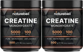 NatureBell creatine monohydrate two-pack packaging for training routines