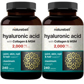 NatureBell Hyaluronic Acid 2-Pack bottle front for hydration support.