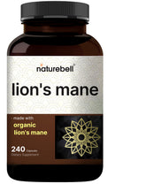 NatureBell Lions Mane capsules bottle for cognitive support.