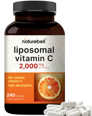 NatureBell liposomal vitamin C bottle front for daily antioxidant support