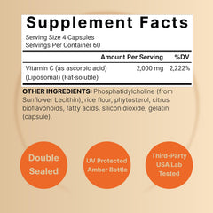 NatureBell liposomal vitamin C capsules close-up highlighting texture