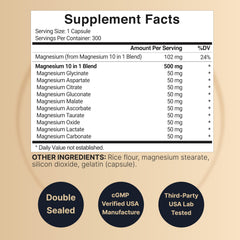 Close-up of NatureBell capsules highlighting the chelated form for easy absorption.