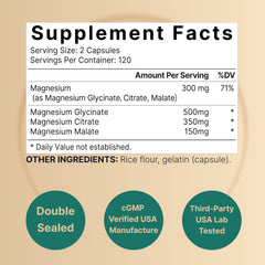 NatureBell Glycinate-Citrate-Malate blend label, suggesting balanced mineral support.