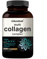 NatureBell Multi Collagen Complex bottle shown, suggesting a 100‑day supply for daily beauty and joint care